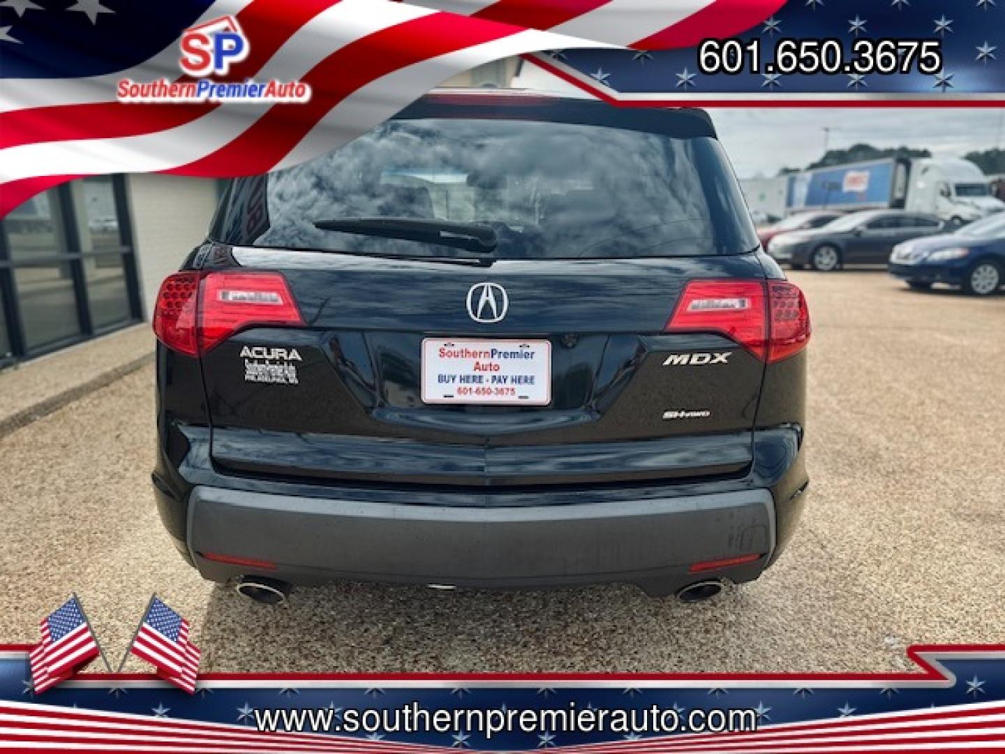 2009 BLACK ACURA MDX SPORT and ENTERTAI (2HNYD288X9H) , located at 922 W. Beacon St., Philadelphia, MS, 39350, (601) 650-3675, 32.770447, -89.127151 - Photo#4